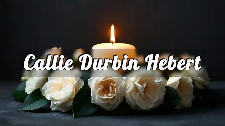 Callie Durbin Hebert, Benton, LA