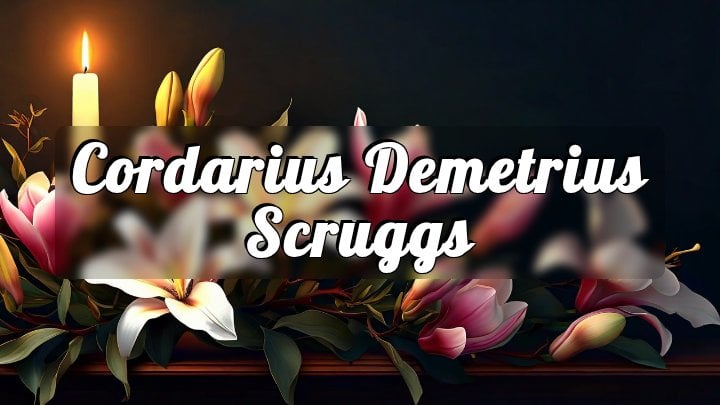 Cordarius Demetrius Scruggs, Demopolis, AL